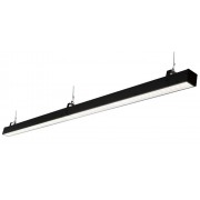 Аварийный светильник Слимлайт Линейный 30W-3900Lm 6000-6500К Микропризма с БАП 3ч черный