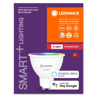 Светодиодная лампа Smart+ZB Spot GU10 Multicolour 5W 220-240 V 100° Светодиодная лампа Smart+ZB Spot GU10 Multicolour 5W 220-240 V 100°
