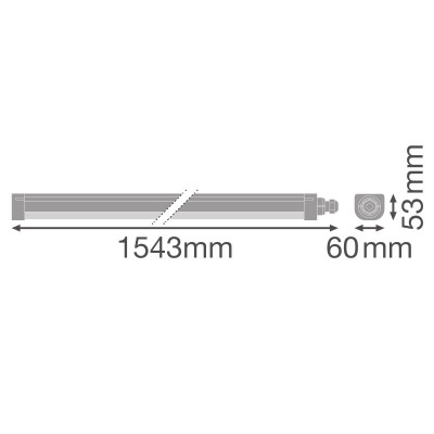 Светильник DP Comp 1500 V 50W 840 IP66 PS Светильник DP Comp 1500 V 50W 840 IP66 PS