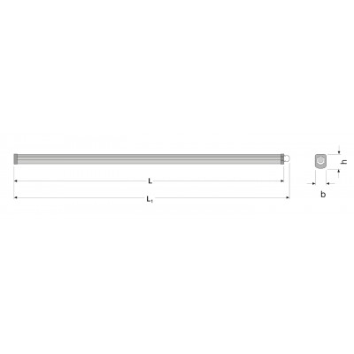 Светильник DP Eco Class Slim 57W 865 230V IP65 Светильник DP Eco Class Slim 57W 865 230V IP65