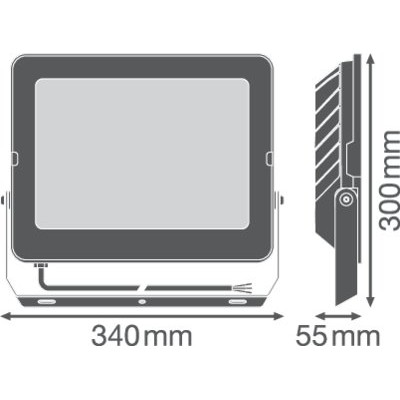 Прожектор FL COMP V 180W 840 SYM 100 BK Прожектор FL COMP V 180W 840 SYM 100 BK