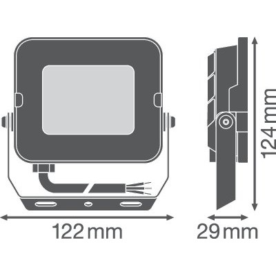 Прожектор FL COMP V 20W 830 SYM 100 BK Прожектор FL COMP V 20W 830 SYM 100 BK