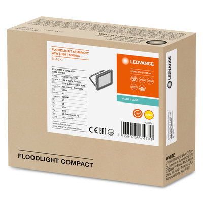 Прожектор FL COMP V 20W 840 SYM 100 WT Прожектор FL COMP V 20W 840 SYM 100 WT