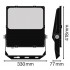 Прожектор FL PRF Asym 45x140 100W 4000K BK Прожектор FL PRF Asym 45x140 100W 4000K BK
