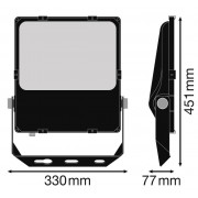 Прожектор FL PRF Asym 45x140 150W 4000K BK