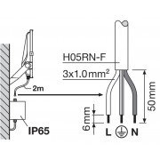 Прожектор FL PRF Asym 55x110 200W 3000K BK