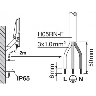 Прожектор FL PRF Asym 55x110 200W 4000K BK Прожектор FL PRF Asym 55x110 200W 4000K BK