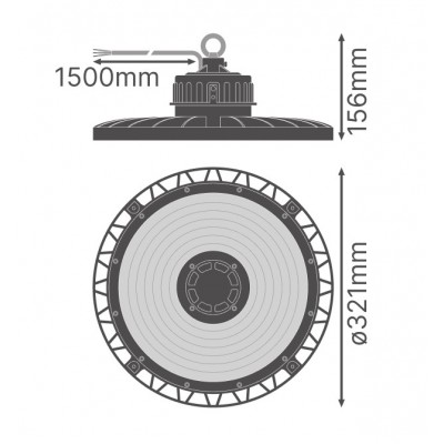Светильник HB P GEN4 190W 840 110DEG IP65 Светильник HB P GEN4 190W 840 110DEG IP65