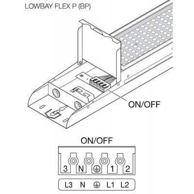 Светильник LOW BAY FLEX PRF 1200 P 73W 840 W Светильник LOW BAY FLEX PRF 1200 P 73W 840 W