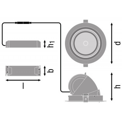 Спот светильник SP VARIO DN170 35W/3000K 24DEG WT Спот светильник SP VARIO DN170 35W/3000K 24DEG WT