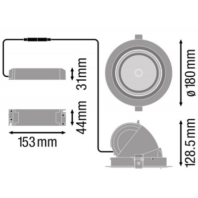 Спот светильник SP VARIO DN170 35W/3000K 24DEG WT Спот светильник SP VARIO DN170 35W/3000K 24DEG WT