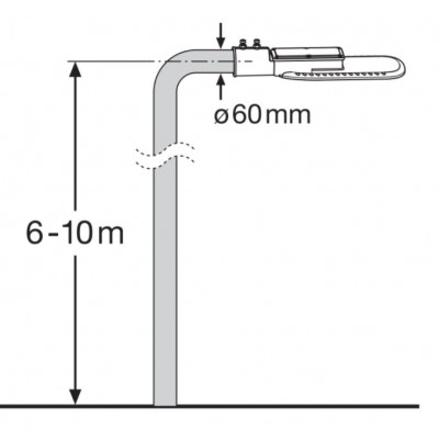 Светильник Eco Class AREA M 45W 840 5400 Gr Светильник Eco Class AREA M 45W 840 5400 Gr