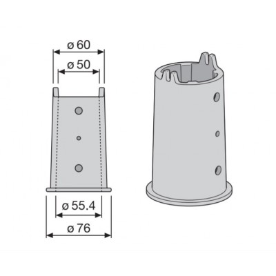 Переходник REDUCTION 60 TO 42mm Переходник REDUCTION 60 TO 42mm