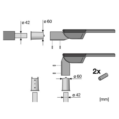 Переходник REDUCTION 60 TO 42mm Переходник REDUCTION 60 TO 42mm